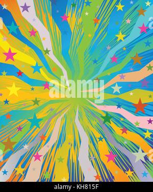 Stars Explosion Background Red and Yellow Stock Vector Image & Art - Alamy