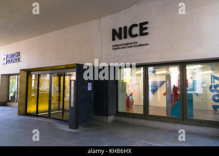 The National Institute for Health and Care Excellence and British Council building, london, uk Stock Photo