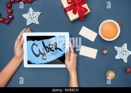 Cyber monday sale concept Stock Photo
