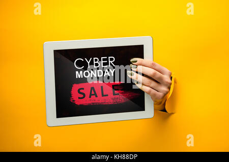 Cyber monday sale concept Stock Photo
