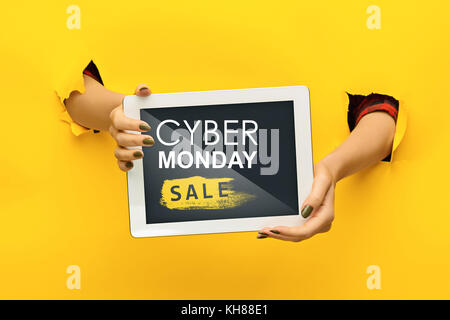 Cyber monday sale concept Stock Photo