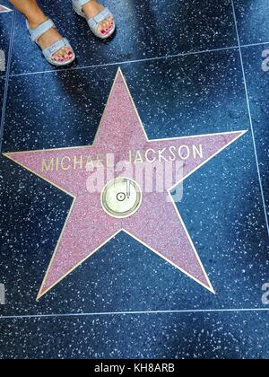 Michael Jackson star in Hollywood Walk of Fame, Los Angeles, California ...