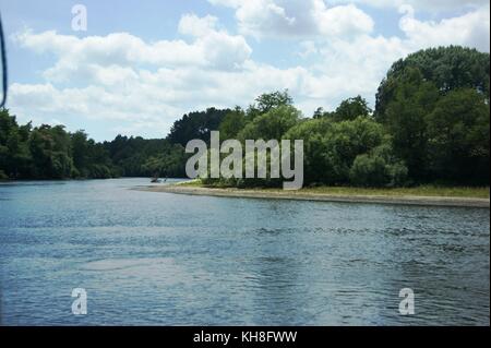 The Waikato River south of Hamilton , New Zealand Stock Photo