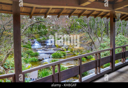 Japan, Himeji City,Kouko En Garden, Himeji Castle Garden *** Local Caption *** architecture, famous, Garden, Himeji, Himeji Castle Garden, japan, Kouk Stock Photo