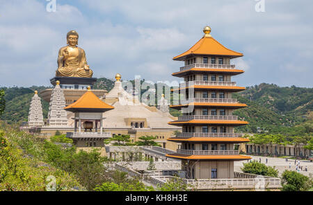 Taiwan, Kaohsiung City, Foguangshan , Buddha Memorial Center *** Local Caption *** architecture, big, Buddha, Foguangshan, Kaohsiung City, Memorial Ce Stock Photo