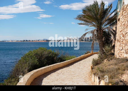 Cabo Roig and coastline of Dehesa de Campoamor. Province of Alicante. Costa Blanca. Spain Stock Photo