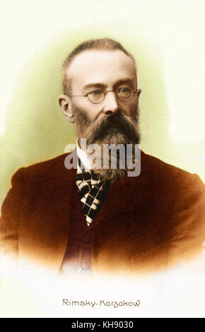 RIMSKY-KORSAKOV, Nikolai. Russian composer 1844-1908 Stock Photo