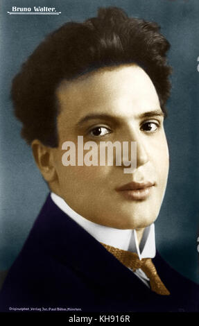 Bruno Walter portrait. German conductor and pianist (1876-1962) Stock Photo
