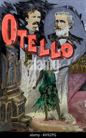 Giuseppe Verdi 's opera 'Otello' - poster for the first