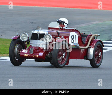 Roger Tushingham, MG N Type Special, Silverstone Trophy Race, VSCC, Formula Vintage, Round 1, Silverstone, April 2017, Silverstone, April 2017, April, Stock Photo