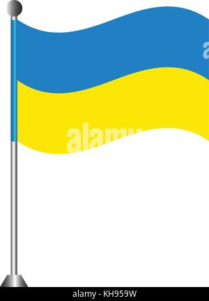 Flag of Ukraine Stock Vector