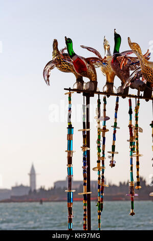 Italie. Venitie. Venise. Ile de Murano. Sculpture en verre // Italy, Veneto, Venice, Murano Island. Glassware, sculpture Stock Photo