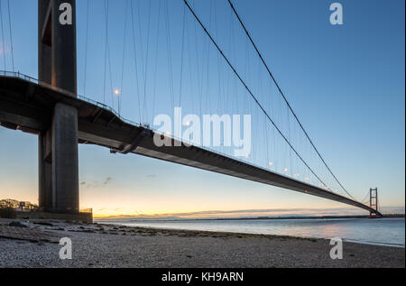 Humber Bridge, Sunrise Stock Photo