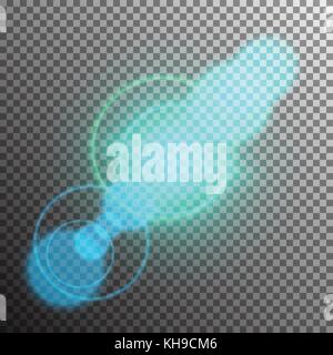 Vector transparent sunlight special lens flare Stock Vector