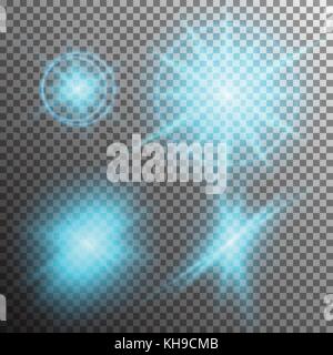 Vector transparent sunlight special lens flare Stock Vector