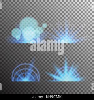 Vector transparent sunlight special lens flare Stock Vector