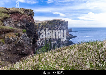 Latrabjarg bird cliffs Westfjords, Iceland Stock Photo
