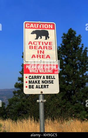 View of Knox Mountain, Kelowna, Okanagan region, British Columbia, Canada Stock Photo