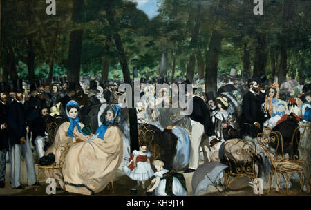 Edouard Manet - Music in the Tuileries Gardens (1862)