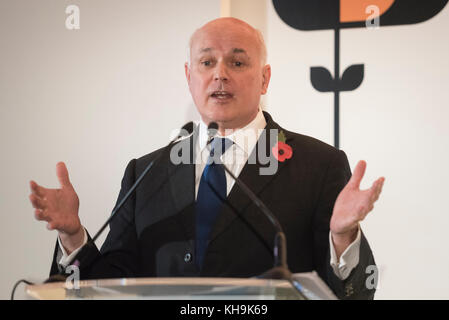 Crowne Plaza Hotel, Stratford-upon-Avon,Warwickshire, UK. 3rd November 2017. Iain Duncan Smith MP attends a conference organised by the Coventry and W Stock Photo