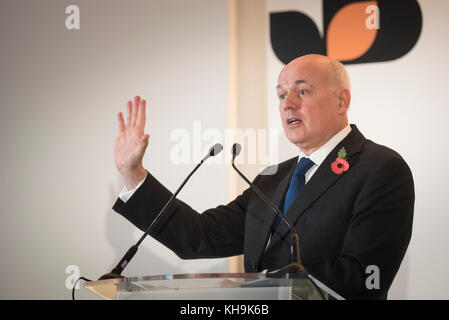 Crowne Plaza Hotel, Stratford-upon-Avon,Warwickshire, UK. 3rd November 2017. Iain Duncan Smith MP attends a conference organised by the Coventry and W Stock Photo
