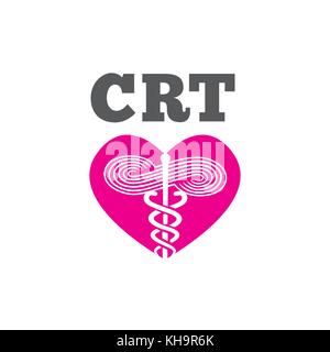 Respiratory Therapist Medical Symbol Icon - RRT, RT or CRT Stock Vector ...