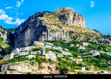 Sailing the Amalfi Coast in Italy Stock Photo