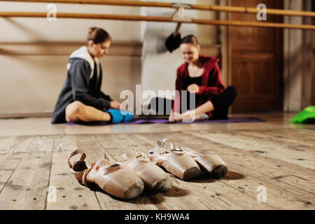 ballerina in rehearsal or training Stock Photo