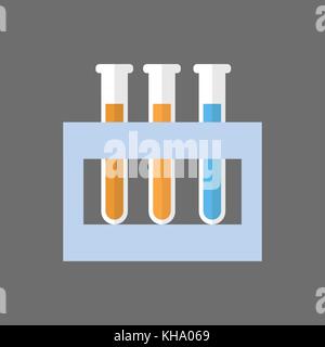 Test Tubes Set Icon Medical Glassware Concept Stock Vector