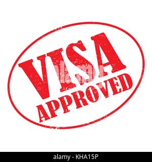 Visa approved,template background or icon Stock Vector