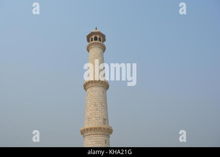 Taj Mahal Pillar Stock Photo