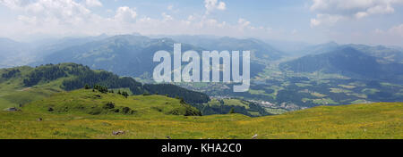 Kitzbueheler Alpen, Aussicht, Kitzbueheler Horn Stock Photo