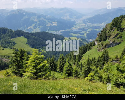 Kitzbueheler Alpen, Aussicht, Kitzbueheler Horn Stock Photo