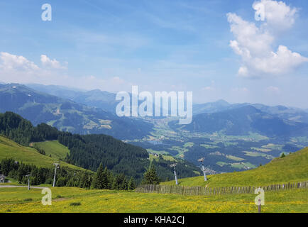 Kitzbueheler Alpen, Aussicht, Kitzbueheler Horn Stock Photo