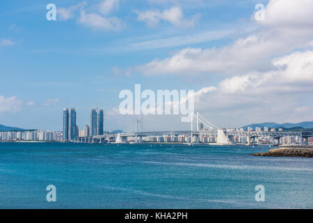 Haeundae Beach in Busan City, South Korea. Stock Photo