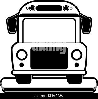 School bus frontview Stock Vector