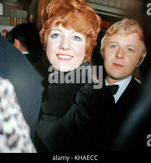 CILLA BLACK (1943-2015) with husband Bobby Willis about 1969 Stock Photo