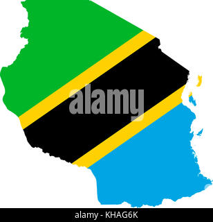 Map of Tanzania Stock Photo - Alamy