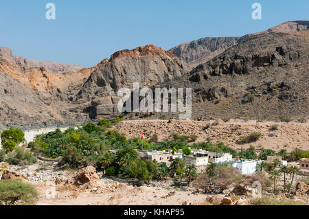 Wadi Al Arbeieen, Oman. Stock Photo