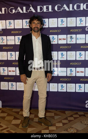 Milano, Italy. 14th Nov, 2017. Damiano Tommasi former Roma midfielder and Italian national football player, today president of the AIC (Italian Football Association), present at the press conference presenting the 'Gran Galà del calcio' evening. Credit: Luca Marenda/Pacific Press/Alamy Live News Stock Photo