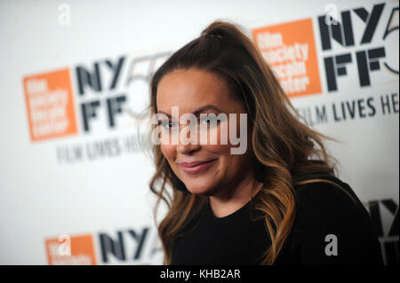 NEW YORK, NY - OCTOBER 12: Angie Martinez attends the 55th New York Film Festival screening of 'Mudbound' at Alice Tully Hall in New York on October 12, 2017   People:  Angie Martinez  Transmission Ref:  MNC1 Stock Photo