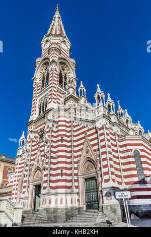 Santuario Nuestra Senora del Carmen ancient church in La Candelaria aera Bogota capital city of Colombia South America Stock Photo