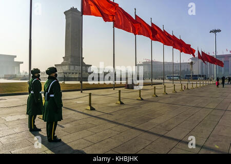Beijin, Beijin, China. 16th Nov, 2017. (EDITORIAL USE ONLY. CHINA OUT) .The Tian'anmen Square is located in the center of Beijing, China. Credit: SIPA Asia/ZUMA Wire/Alamy Live News Stock Photo