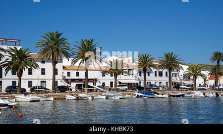 Promenade Fornells Menorca Spain Stock Photo