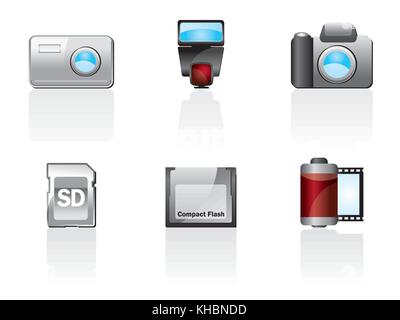 Photo Icon Set One. Easy To Edit Vector Image Stock Vector