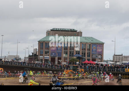 Sunday’s Weymouth Beach Motocross 2017 Stock Photo