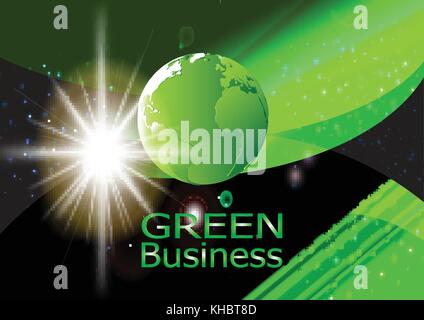 green business background vector. it can be applied for kinds of media presentation such as background,backdrop,illustration,poster,printing or others Stock Vector