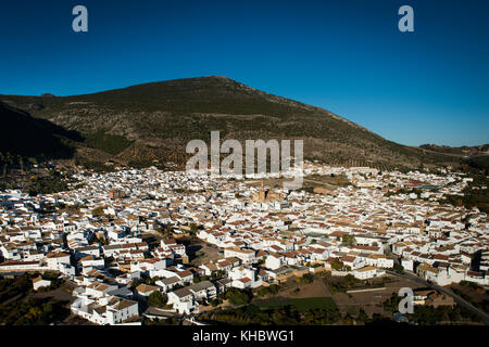 View of white village, Algodonales, Andalusia, Spain Stock Photo