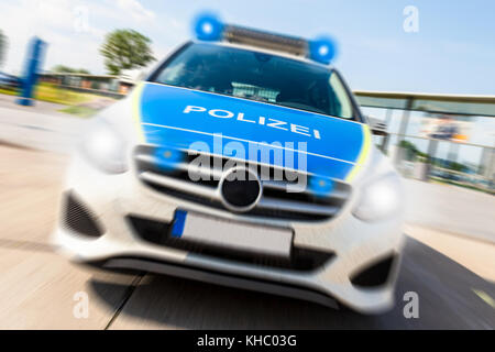 german police car Stock Photo