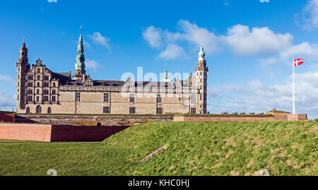 Kronborg Slot (Castle) in Elsinore Denmark Europe Stock Photo